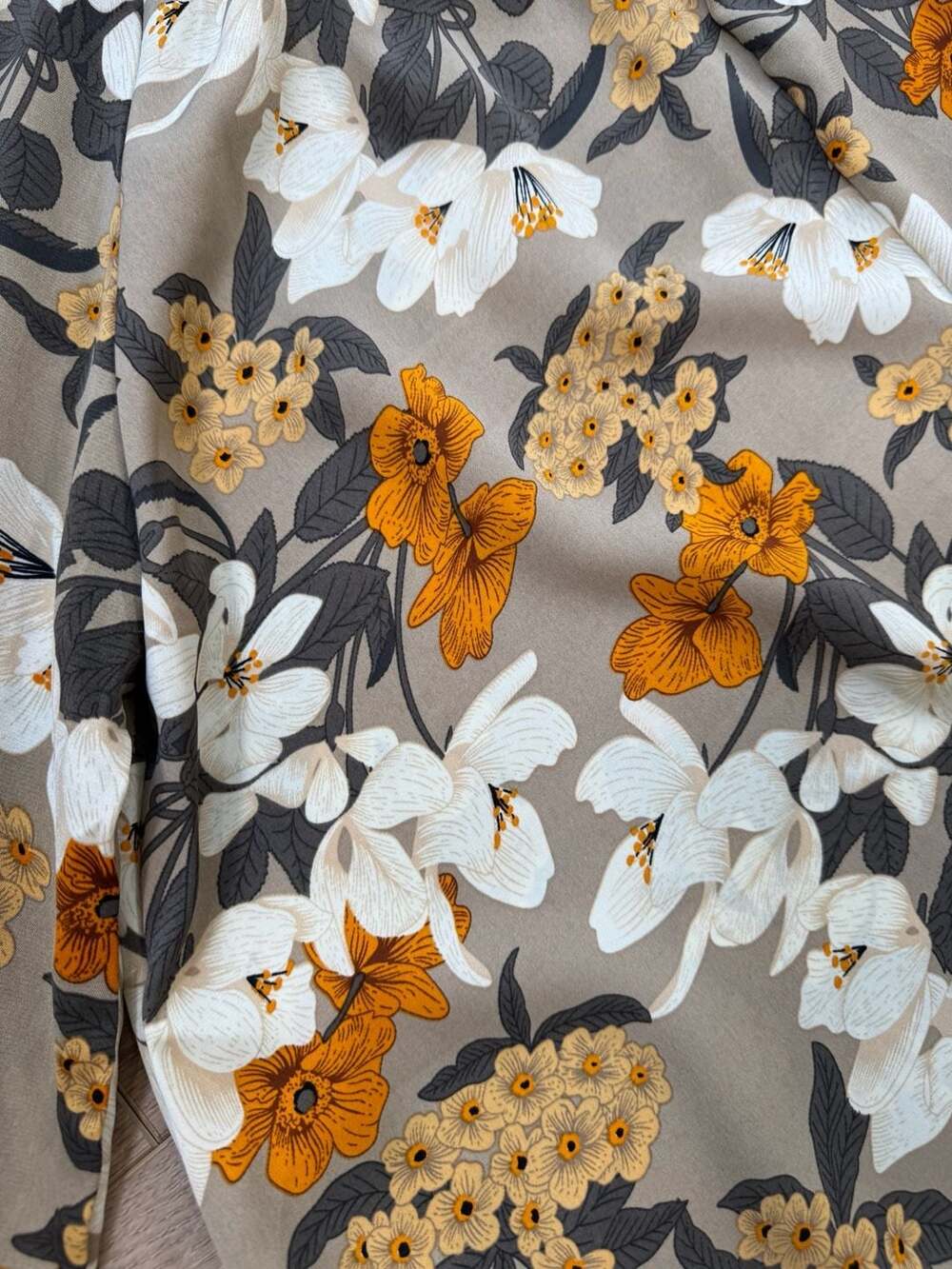 Hayden Los Angeles Floral Tiered Maxi Dress 1XL Long Sleeve Pockets Boho - Picture 12 of 12